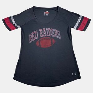 Under Armour‎ Legacy Red Raiders Football Shirt Women's Semi Fitted Size Medium